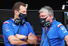 TEST BAHRAIN, (L to R): Laurent Rossi (FRA) Alpine Chief Executive Officer with Otmar Szafnauer (USA) Alpine F1 Team, Team Principal.
11.03.2022. Formula 1 Testing, Sakhir, Bahrain, Day Two.
- www.xpbimages.com, EMail: requests@xpbimages.com © Copyright: Moy / XPB Images