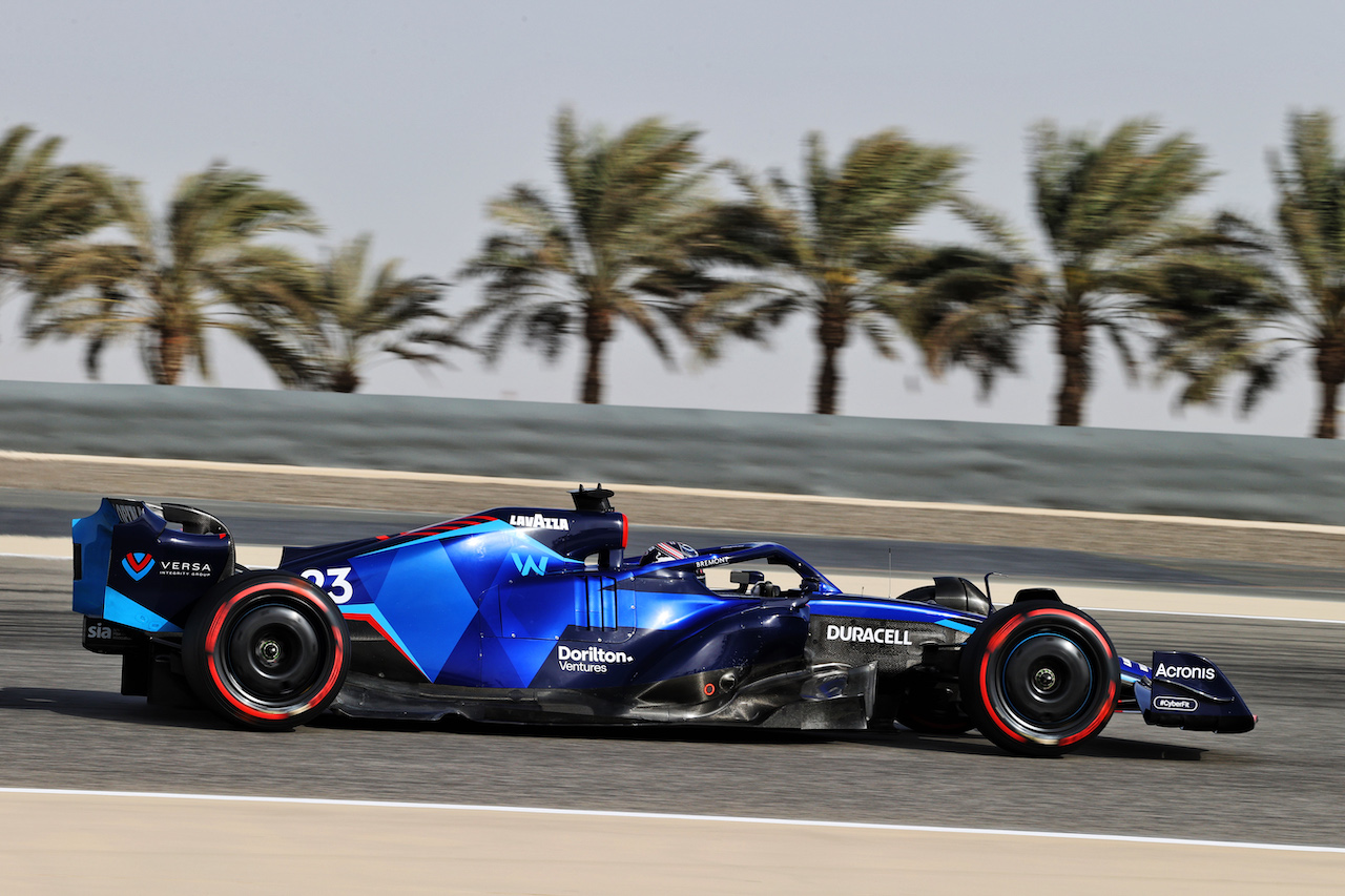 TEST BAHRAIN, Alexander Albon (THA) Williams Racing FW44.
12.03.2022. Formula 1 Testing, Sakhir, Bahrain, Day Three.
- www.xpbimages.com, EMail: requests@xpbimages.com © Copyright: Moy / XPB Images