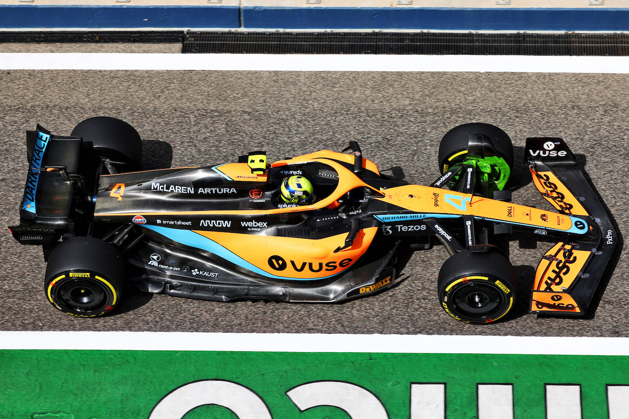 TEST BAHRAIN, Lando Norris (GBR) McLaren MCL36.
12.03.2022. Formula 1 Testing, Sakhir, Bahrain, Day Three.
- www.xpbimages.com, EMail: requests@xpbimages.com © Copyright: Batchelor / XPB Images
