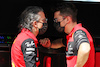 TEST BAHRAIN, (L to R): Laurent Mekies (FRA) Ferrari Sporting Director with Charles Leclerc (MON) Ferrari.
12.03.2022. Formula 1 Testing, Sakhir, Bahrain, Day Three.
 - www.xpbimages.com, EMail: requests@xpbimages.com © Copyright: Coates / XPB Images