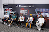 TEST BAHRAIN, The FIA Press Conference (L to R): Pierre Gasly (FRA) AlphaTauri; Lance Stroll (CDN) Aston Martin F1 Team; Kevin Magnussen (DEN) Haas F1 Team; Lando Norris (GBR) McLaren; Lewis Hamilton (GBR) Mercedes AMG F1.
12.03.2022. Formula 1 Testing, Sakhir, Bahrain, Day Three.
- www.xpbimages.com, EMail: requests@xpbimages.com © Copyright: XPB Images