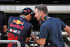 TEST BAHRAIN, (L to R): Sergio Perez (MEX) Red Bull Racing with Christian Horner (GBR) Red Bull Racing Team Principal.
12.03.2022. Formula 1 Testing, Sakhir, Bahrain, Day Three.
- www.xpbimages.com, EMail: requests@xpbimages.com © Copyright: Bearne / XPB Images