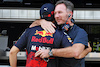 TEST BAHRAIN, (L to R): Sergio Perez (MEX) Red Bull Racing with Christian Horner (GBR) Red Bull Racing Team Principal.
12.03.2022. Formula 1 Testing, Sakhir, Bahrain, Day Three.
- www.xpbimages.com, EMail: requests@xpbimages.com © Copyright: Bearne / XPB Images