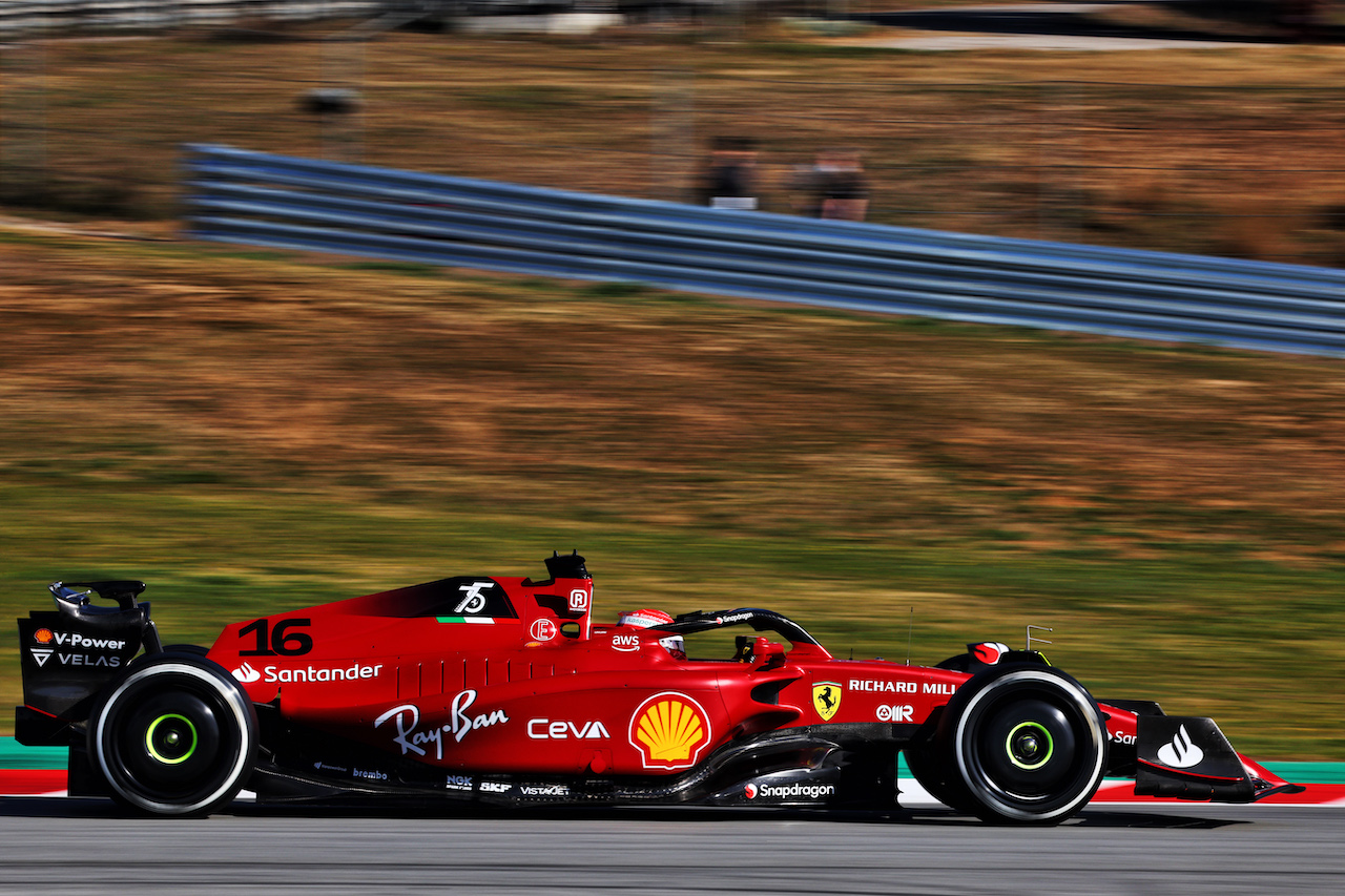 TEST BARCELLONA, Charles Leclerc (MON) Ferrari F1-75.
23.02.2022. Formula One Testing, Day One, Barcelona, Spain. Wednesday.
- www.xpbimages.com, EMail: requests@xpbimages.com © Copyright: Batchelor / XPB Images