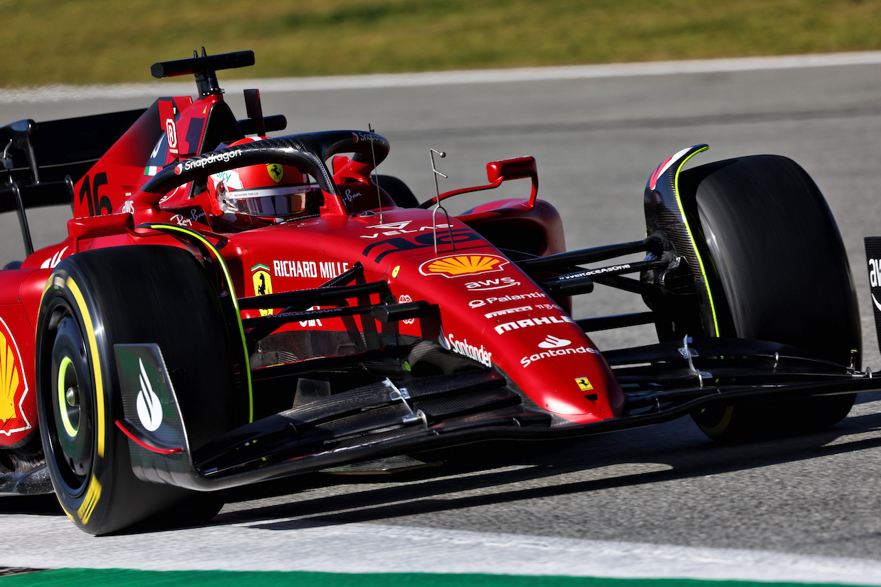 TEST BARCELLONA, Charles Leclerc (MON) Ferrari F1-75.
23.02.2022. Formula One Testing, Day One, Barcelona, Spain. Wednesday.
- www.xpbimages.com, EMail: requests@xpbimages.com © Copyright: Batchelor / XPB Images