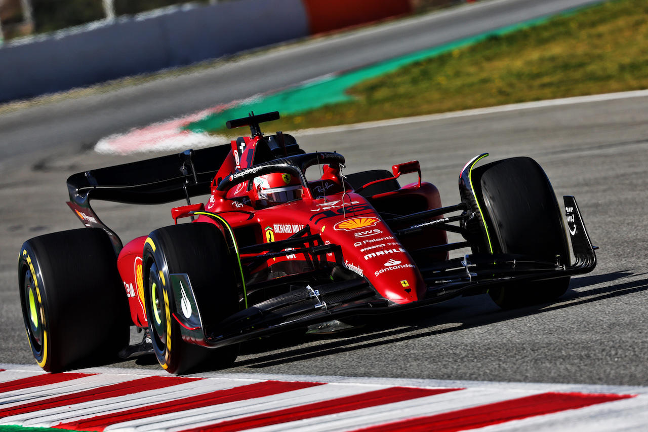 TEST BARCELLONA, Charles Leclerc (MON) Ferrari F1-75.
23.02.2022. Formula One Testing, Day One, Barcelona, Spain. Wednesday.
- www.xpbimages.com, EMail: requests@xpbimages.com © Copyright: Batchelor / XPB Images