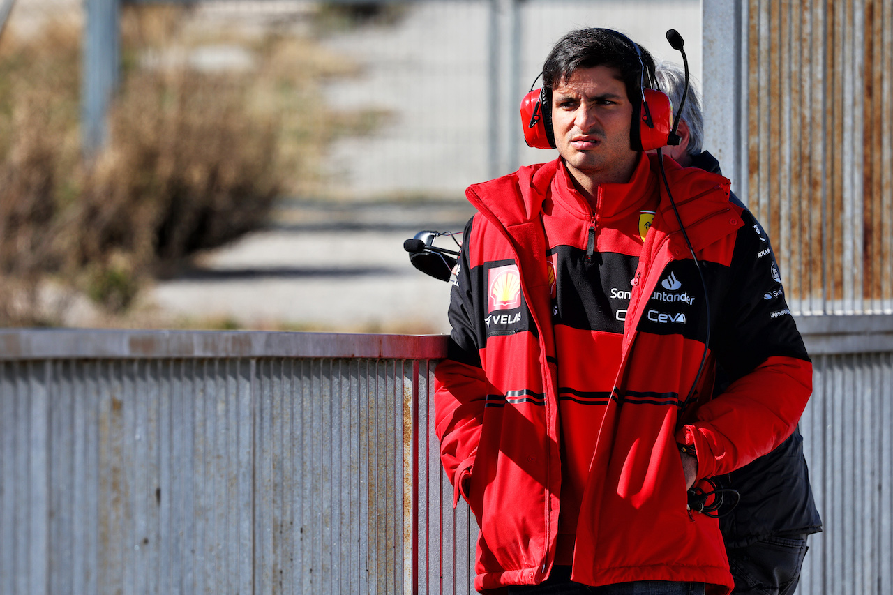TEST BARCELLONA, Carlos Sainz Jr (ESP) Ferrari.
23.02.2022. Formula One Testing, Day One, Barcelona, Spain. Wednesday.
- www.xpbimages.com, EMail: requests@xpbimages.com © Copyright: Batchelor / XPB Images