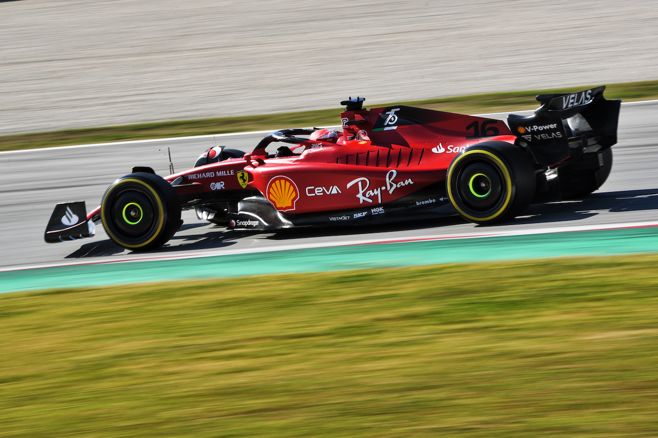 TEST BARCELLONA, Charles Leclerc (MON) Ferrari F1-75.
23.02.2022. Formula One Testing, Day One, Barcelona, Spain. Wednesday.
- www.xpbimages.com, EMail: requests@xpbimages.com © Copyright: Price / XPB Images