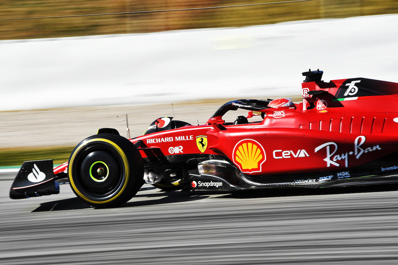 TEST BARCELLONA, Charles Leclerc (MON) Ferrari F1-75.
23.02.2022. Formula One Testing, Day One, Barcelona, Spain. Wednesday.
- www.xpbimages.com, EMail: requests@xpbimages.com © Copyright: Price / XPB Images