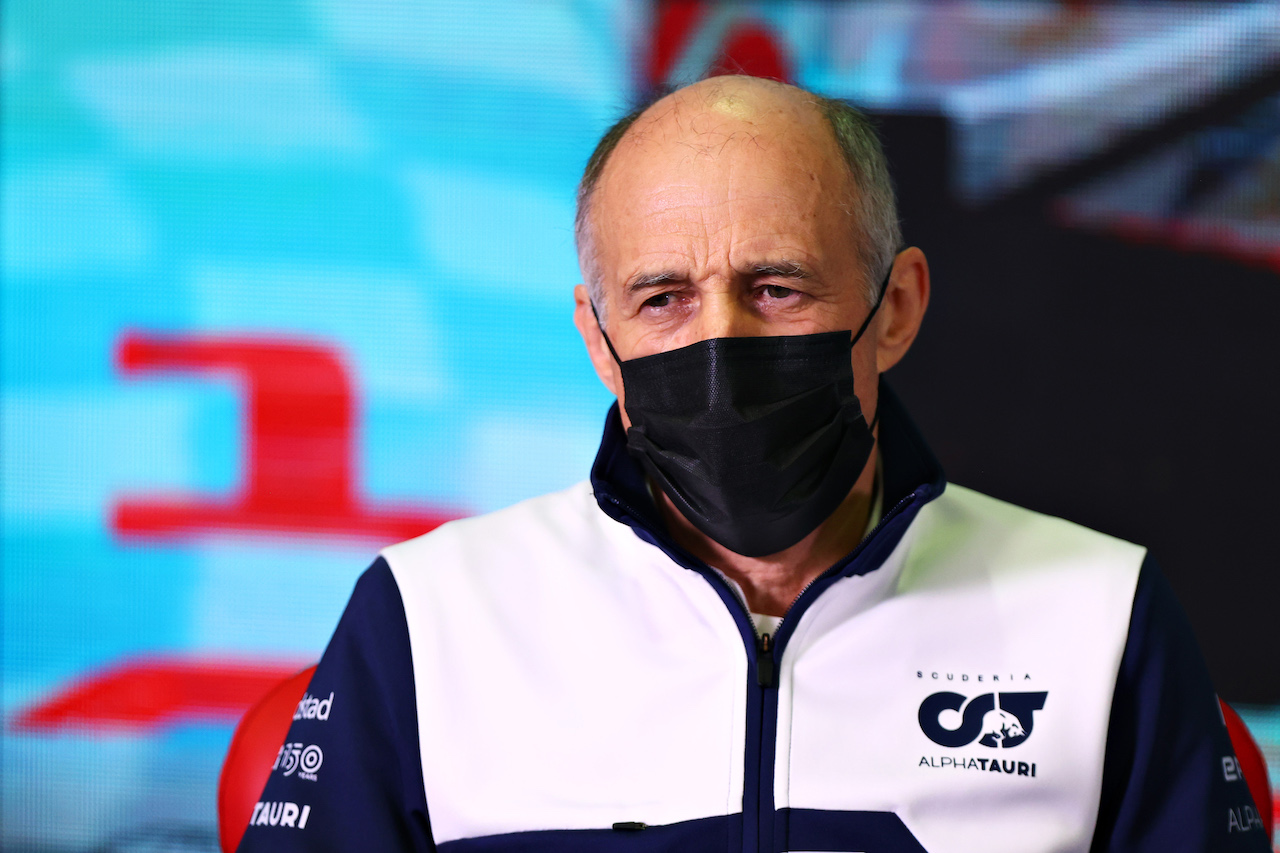 TEST BARCELLONA, Franz Tost (AUT) AlphaTauri Team Principal in the FIA Press Conference.
23.02.2022. Formula One Testing, Day One, Barcelona, Spain. Wednesday.
- www.xpbimages.com, EMail: requests@xpbimages.com © Copyright: FIA Pool Image for Editorial Use Only