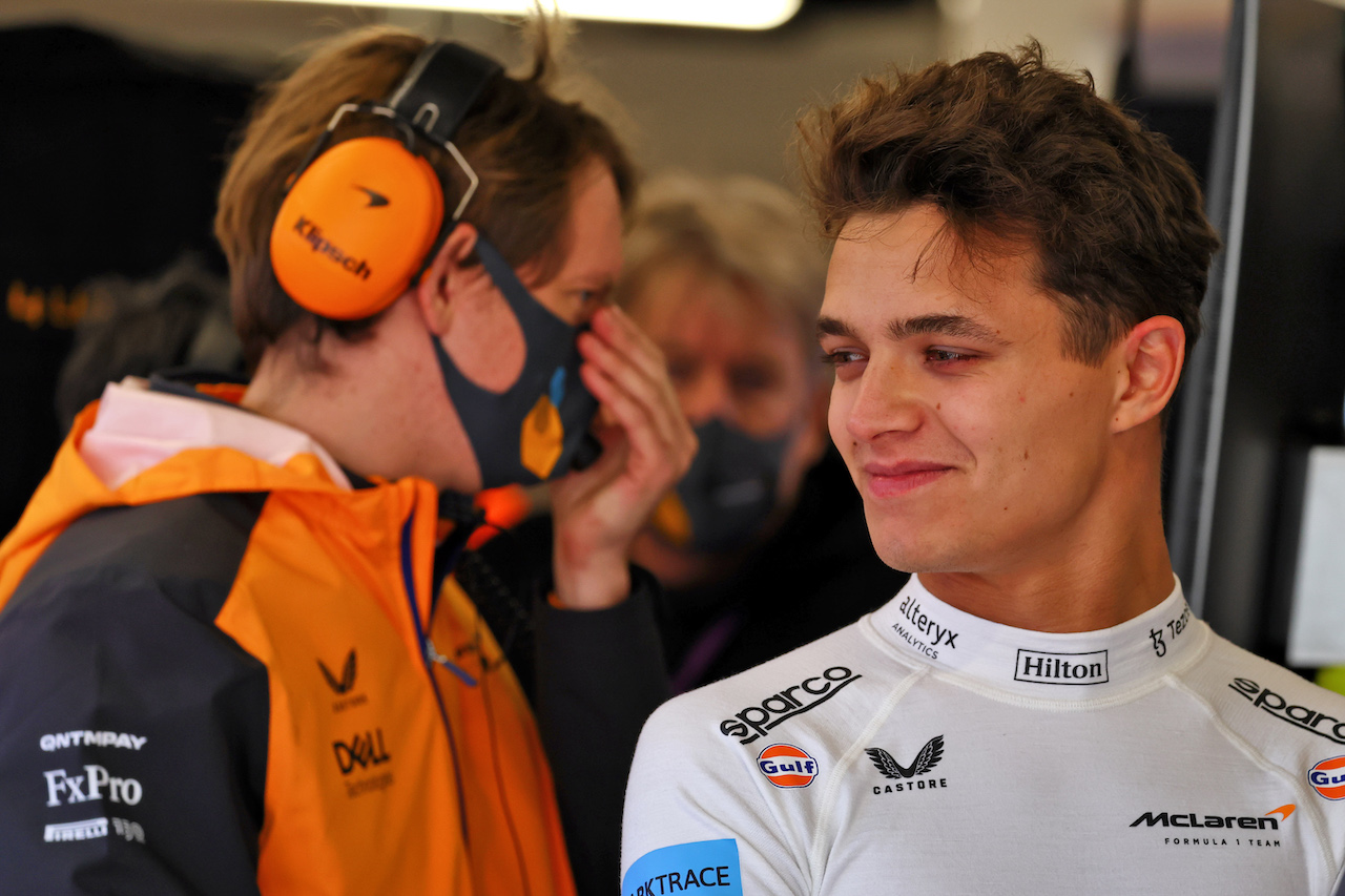 TEST BARCELLONA, Lando Norris (GBR) McLaren.
23.02.2022. Formula One Testing, Day One, Barcelona, Spain. Wednesday.
- www.xpbimages.com, EMail: requests@xpbimages.com © Copyright: Batchelor / XPB Images
