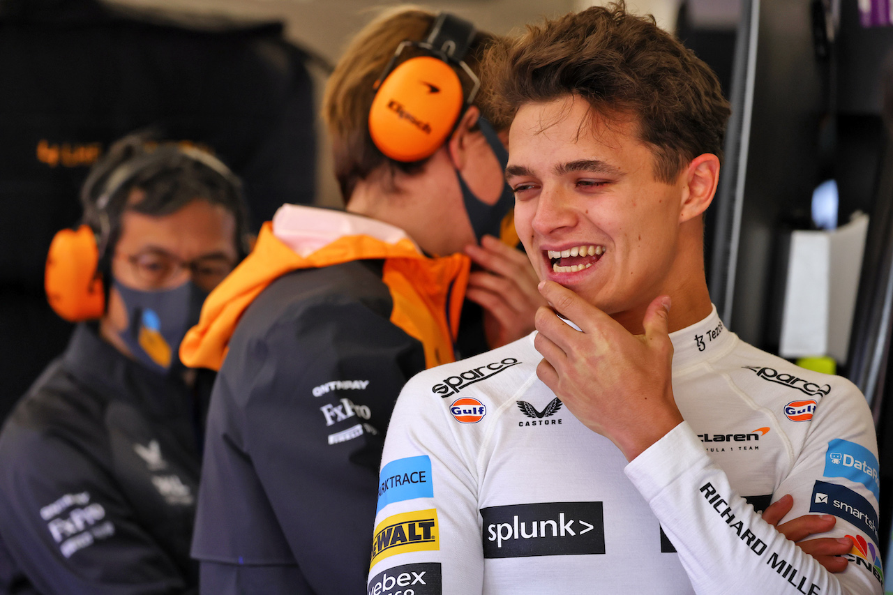 TEST BARCELLONA, Lando Norris (GBR) McLaren.
23.02.2022. Formula One Testing, Day One, Barcelona, Spain. Wednesday.
- www.xpbimages.com, EMail: requests@xpbimages.com © Copyright: Batchelor / XPB Images