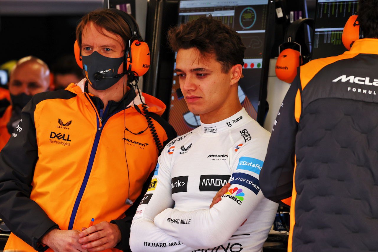 TEST BARCELLONA, Lando Norris (GBR) McLaren.
23.02.2022. Formula One Testing, Day One, Barcelona, Spain. Wednesday.
- www.xpbimages.com, EMail: requests@xpbimages.com © Copyright: Batchelor / XPB Images