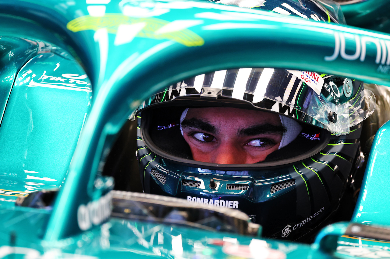 TEST BARCELLONA, Lance Stroll (CDN) Aston Martin F1 Team AMR22.
23.02.2022. Formula One Testing, Day One, Barcelona, Spain. Wednesday.
- www.xpbimages.com, EMail: requests@xpbimages.com © Copyright: Batchelor / XPB Images