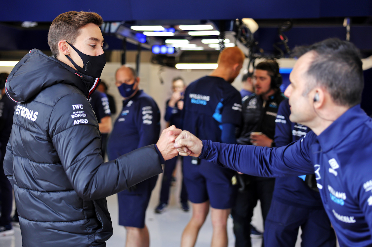 TEST BARCELLONA, George Russell (GBR) Mercedes AMG F1 with the Williams Racing team.
23.02.2022. Formula One Testing, Day One, Barcelona, Spain. Wednesday.
- www.xpbimages.com, EMail: requests@xpbimages.com © Copyright: Bearne / XPB Images