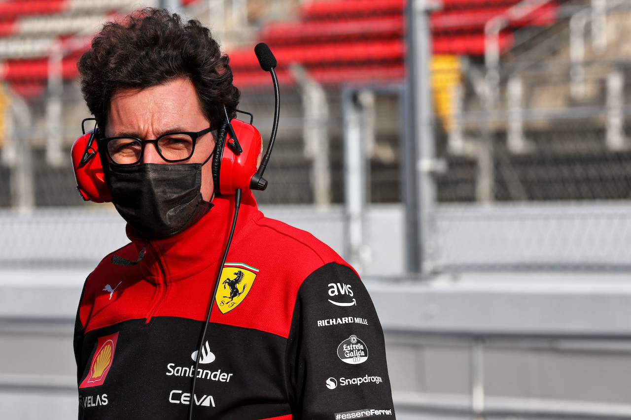 TEST BARCELLONA, Mattia Binotto (ITA) Ferrari Team Principal.
23.02.2022. Formula One Testing, Day One, Barcelona, Spain. Wednesday.
- www.xpbimages.com, EMail: requests@xpbimages.com © Copyright: Batchelor / XPB Images