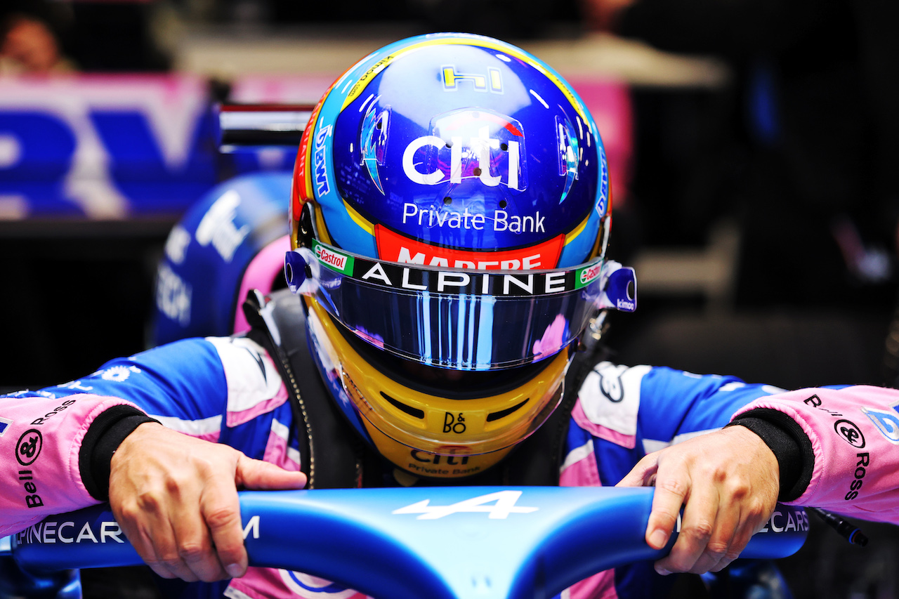 TEST BARCELLONA, Fernando Alonso (ESP) Alpine F1 Team A522.
23.02.2022. Formula One Testing, Day One, Barcelona, Spain. Wednesday.
- www.xpbimages.com, EMail: requests@xpbimages.com © Copyright: Moy / XPB Images
