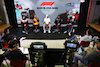 TEST BARCELLONA, (L to R): Guanyu Zhou (CHN) Alfa Romeo F1 Team; Daniel Ricciardo (AUS) McLaren; Lewis Hamilton (GBR) Mercedes AMG F1; Sergio Perez (MEX) Red Bull Racing; e Nicholas Latifi (CDN) Williams Racing in the FIA Press Conference.
23.02.2022. Formula One Testing, Day One, Barcelona, Spain. Wednesday.
- www.xpbimages.com, EMail: requests@xpbimages.com © Copyright: FIA Pool Image for Editorial Use Only