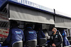TEST BARCELLONA, George Russell (GBR) Mercedes AMG F1 on the Williams Racing pit gantry.
23.02.2022. Formula One Testing, Day One, Barcelona, Spain. Wednesday.
- www.xpbimages.com, EMail: requests@xpbimages.com © Copyright: Bearne / XPB Images