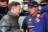 TEST BARCELLONA, (L to R): Christian Horner (GBR) Red Bull Racing Team Principal with Max Verstappen (NLD) Red Bull Racing.
23.02.2022. Formula One Testing, Day One, Barcelona, Spain. Wednesday.
- www.xpbimages.com, EMail: requests@xpbimages.com © Copyright: Batchelor / XPB Images