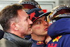 TEST BARCELLONA, (L to R): Christian Horner (GBR) Red Bull Racing Team Principal with Max Verstappen (NLD) Red Bull Racing.
23.02.2022. Formula One Testing, Day One, Barcelona, Spain. Wednesday.
- www.xpbimages.com, EMail: requests@xpbimages.com © Copyright: Batchelor / XPB Images