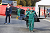 TEST BARCELLONA, Aston Martin F1 Team AMR22 floor carried through the paddock.
23.02.2022. Formula One Testing, Day One, Barcelona, Spain. Wednesday.
- www.xpbimages.com, EMail: requests@xpbimages.com © Copyright: Moy / XPB Images