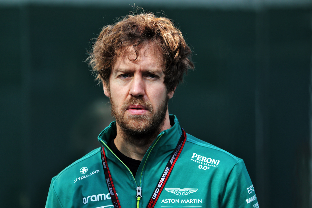 TEST BARCELLONA, Sebastian Vettel (GER) Aston Martin F1 Team.
24.02.2022. Formula One Testing, Day Two, Barcelona, Spain. Giovedi'.
- www.xpbimages.com, EMail: requests@xpbimages.com © Copyright: Bearne / XPB Images