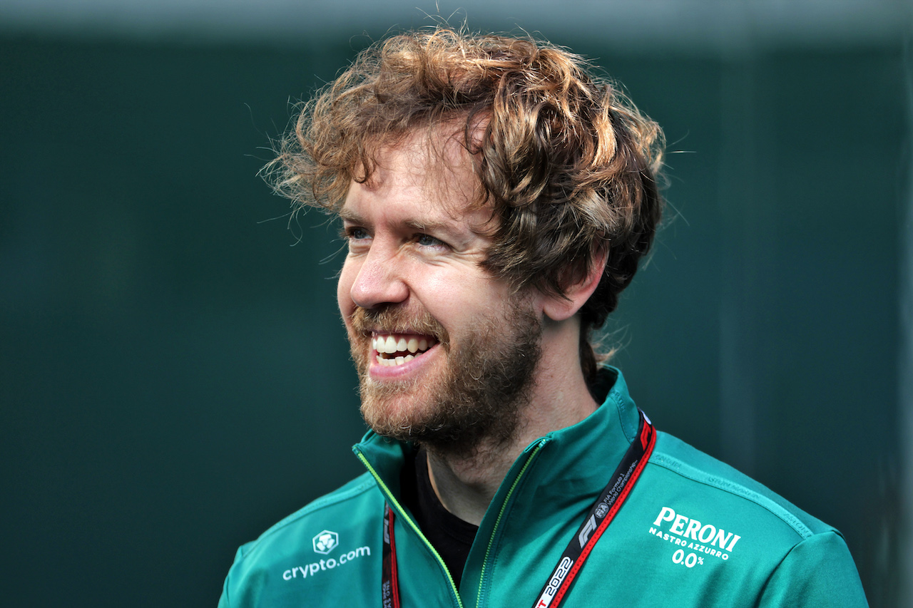 TEST BARCELLONA, Sebastian Vettel (GER) Aston Martin F1 Team.
24.02.2022. Formula One Testing, Day Two, Barcelona, Spain. Giovedi'.
- www.xpbimages.com, EMail: requests@xpbimages.com © Copyright: Bearne / XPB Images