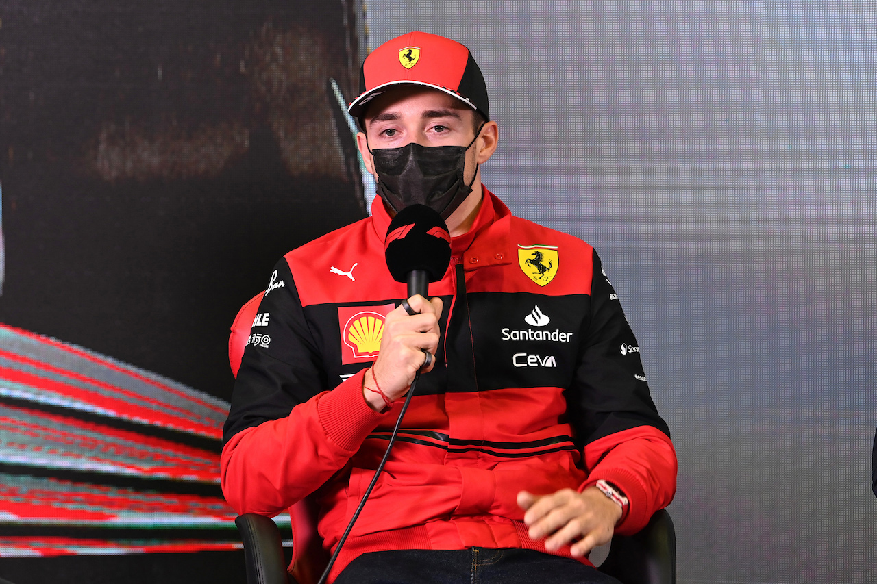 TEST BARCELLONA, Charles Leclerc (MON) Ferrari in the FIA Press Conference.
24.02.2022. Formula One Testing, Day Two, Barcelona, Spain. Giovedi'.
- www.xpbimages.com, EMail: requests@xpbimages.com © Copyright: FIA Pool Image for Editorial Use Only