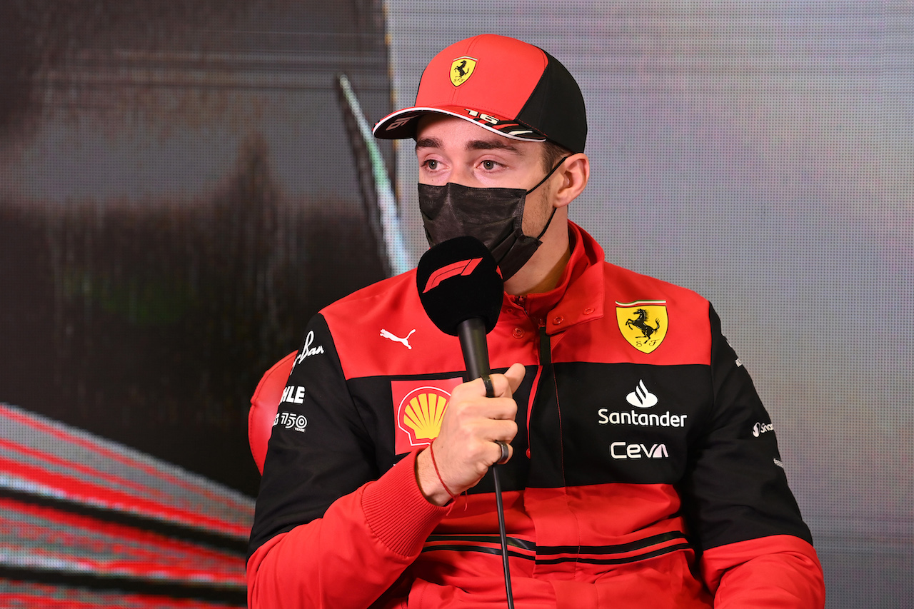 TEST BARCELLONA, Charles Leclerc (MON) Ferrari in the FIA Press Conference.
24.02.2022. Formula One Testing, Day Two, Barcelona, Spain. Giovedi'.
- www.xpbimages.com, EMail: requests@xpbimages.com © Copyright: FIA Pool Image for Editorial Use Only