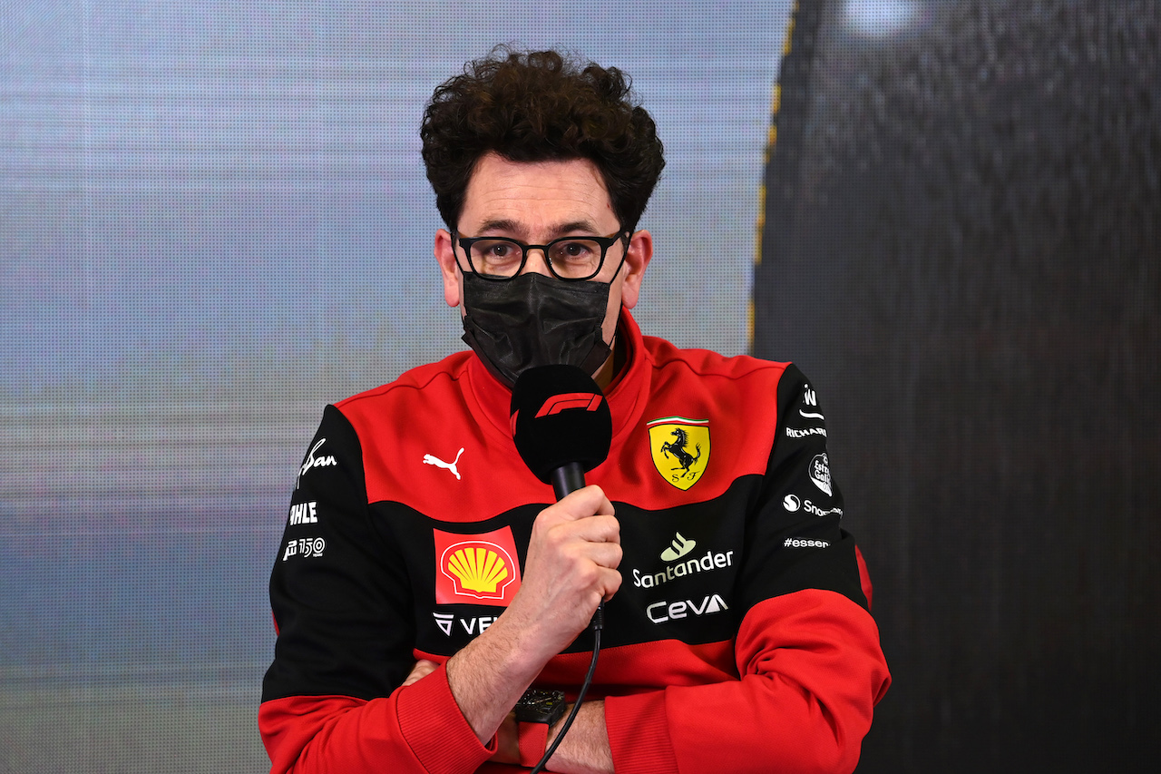 TEST BARCELLONA, Mattia Binotto (ITA) Ferrari Team Principal in the FIA Press Conference.
24.02.2022. Formula One Testing, Day Two, Barcelona, Spain. Giovedi'.
- www.xpbimages.com, EMail: requests@xpbimages.com © Copyright: FIA Pool Image for Editorial Use Only