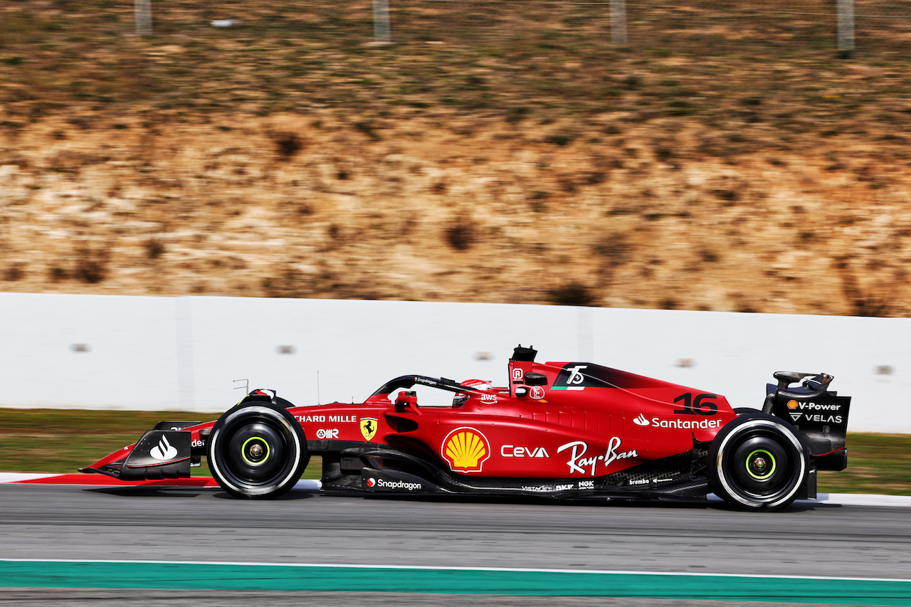 TEST BARCELLONA, Charles Leclerc (MON) Ferrari F1-75.
24.02.2022. Formula One Testing, Day Two, Barcelona, Spain. Giovedi'.
- www.xpbimages.com, EMail: requests@xpbimages.com © Copyright: Batchelor / XPB Images