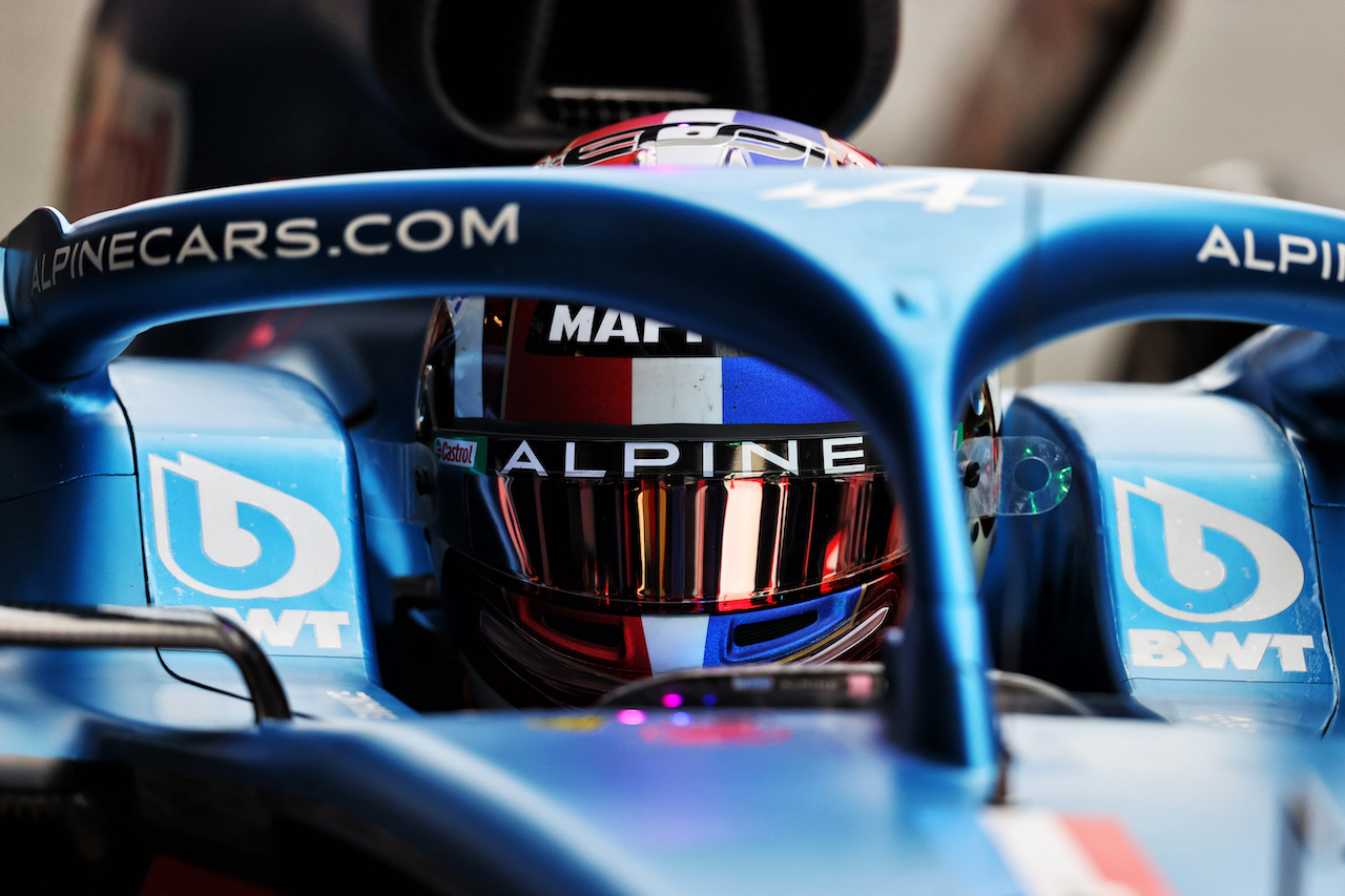 TEST BARCELLONA, Esteban Ocon (FRA) Alpine F1 Team A522.
24.02.2022. Formula One Testing, Day Two, Barcelona, Spain. Giovedi'.
- www.xpbimages.com, EMail: requests@xpbimages.com © Copyright: Moy / XPB Images
