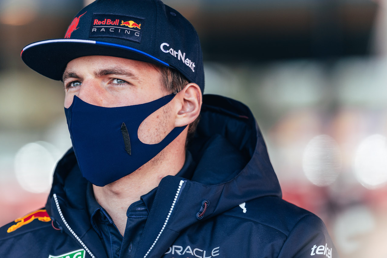 TEST BARCELLONA, Max Verstappen (NLD) Red Bull Racing.
24.02.2022. Formula One Testing, Day Two, Barcelona, Spain. Giovedi'.
- www.xpbimages.com, EMail: requests@xpbimages.com © Copyright: Bearne / XPB Images