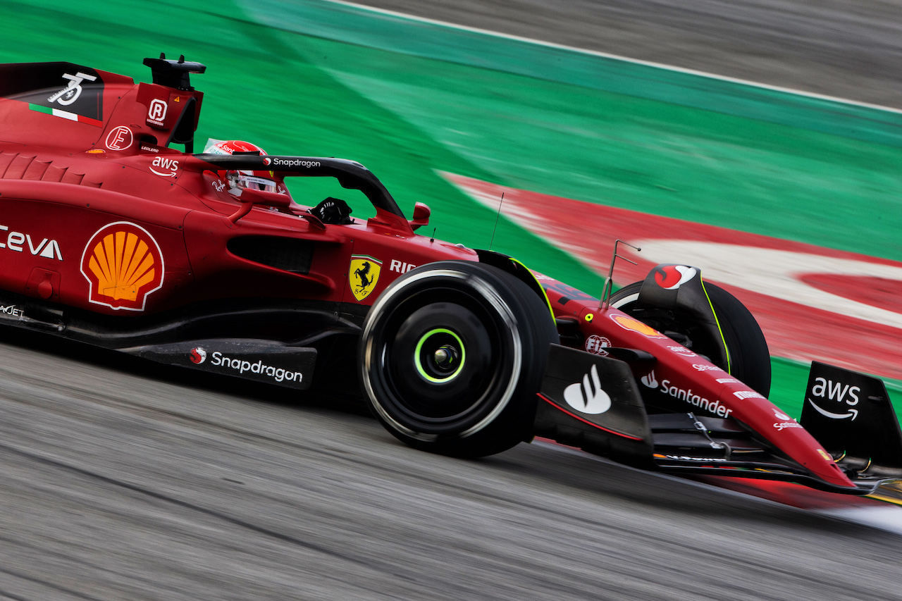 TEST BARCELLONA, Charles Leclerc (MON) Ferrari F1-75.
24.02.2022. Formula One Testing, Day Two, Barcelona, Spain. Giovedi'.
- www.xpbimages.com, EMail: requests@xpbimages.com © Copyright: Rew / XPB Images