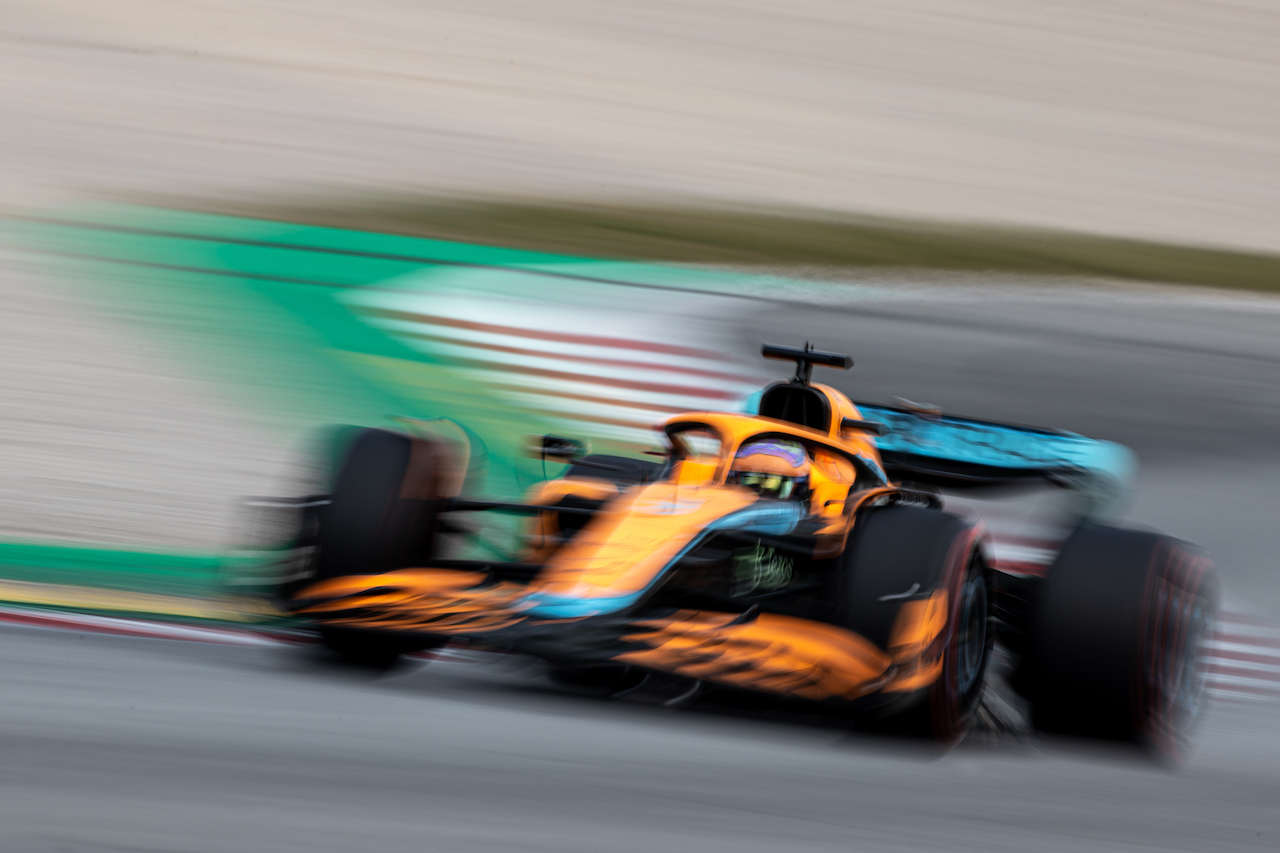TEST BARCELLONA, Daniel Ricciardo (AUS) McLaren MCL36.
24.02.2022. Formula One Testing, Day Two, Barcelona, Spain. Giovedi'.
- www.xpbimages.com, EMail: requests@xpbimages.com © Copyright: Price / XPB Images