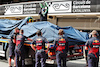 TEST BARCELLONA, The Red Bull Racing RB18 of Sergio Perez (MEX) Red Bull Racing is recovered back to the pits on the back of a truck.
24.02.2022. Formula One Testing, Day Two, Barcelona, Spain. Giovedi'.
 - www.xpbimages.com, EMail: requests@xpbimages.com © Copyright: Coates / XPB Images