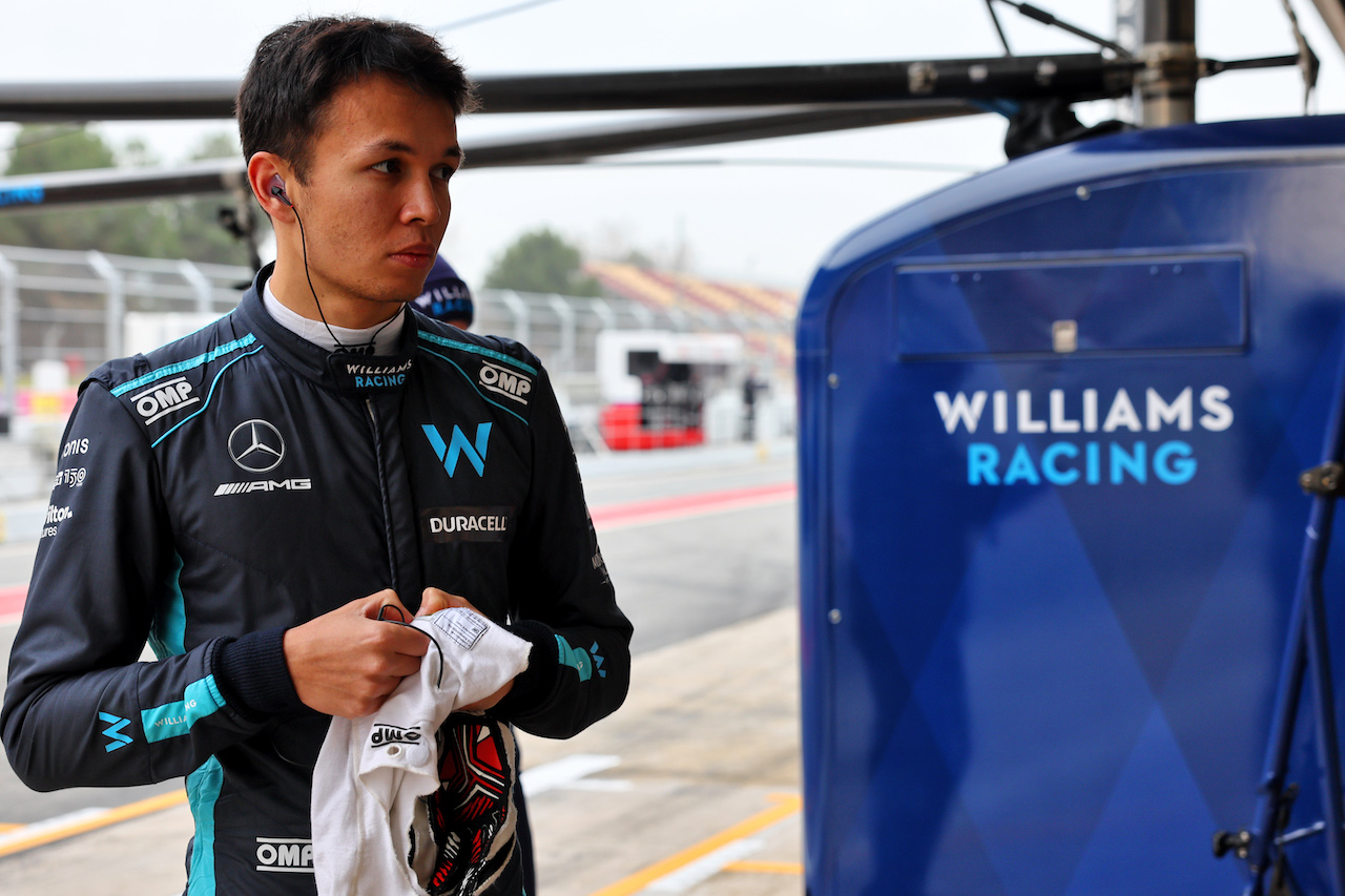TEST BARCELLONA, Alexander Albon (THA) Williams Racing.
25.02.2022. Formula One Testing, Day Three, Barcelona, Spain. Venerdi'.
- www.xpbimages.com, EMail: requests@xpbimages.com © Copyright: Batchelor / XPB Images