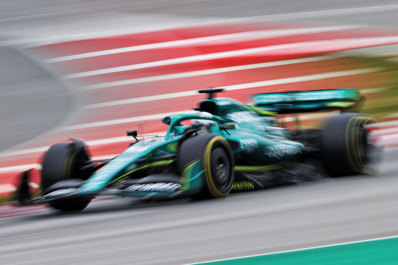 TEST BARCELLONA, Sebastian Vettel (GER) Aston Martin F1 Team AMR22.
25.02.2022. Formula One Testing, Day Three, Barcelona, Spain. Venerdi'.
- www.xpbimages.com, EMail: requests@xpbimages.com © Copyright: Moy / XPB Images