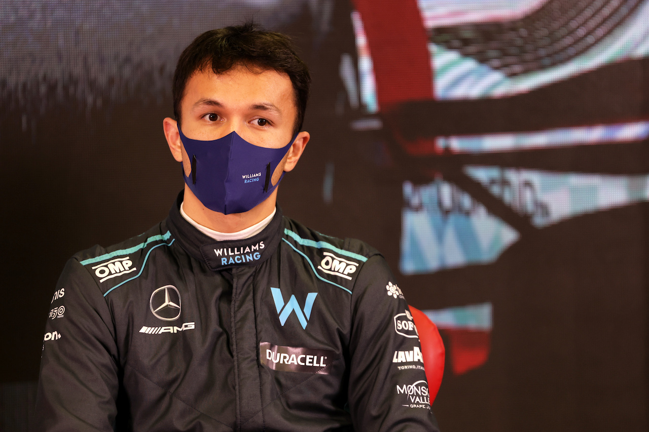 TEST BARCELLONA, Alexander Albon (THA) Williams Racing in the FIA Press Conference.
25.02.2022. Formula One Testing, Day Three, Barcelona, Spain. Venerdi'.
- www.xpbimages.com, EMail: requests@xpbimages.com © Copyright: Bearne / XPB Images