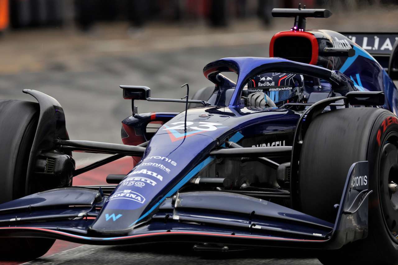 TEST BARCELLONA, Alexander Albon (THA) Williams Racing FW44.
25.02.2022. Formula One Testing, Day Three, Barcelona, Spain. Venerdi'.
- www.xpbimages.com, EMail: requests@xpbimages.com © Copyright: Bearne / XPB Images