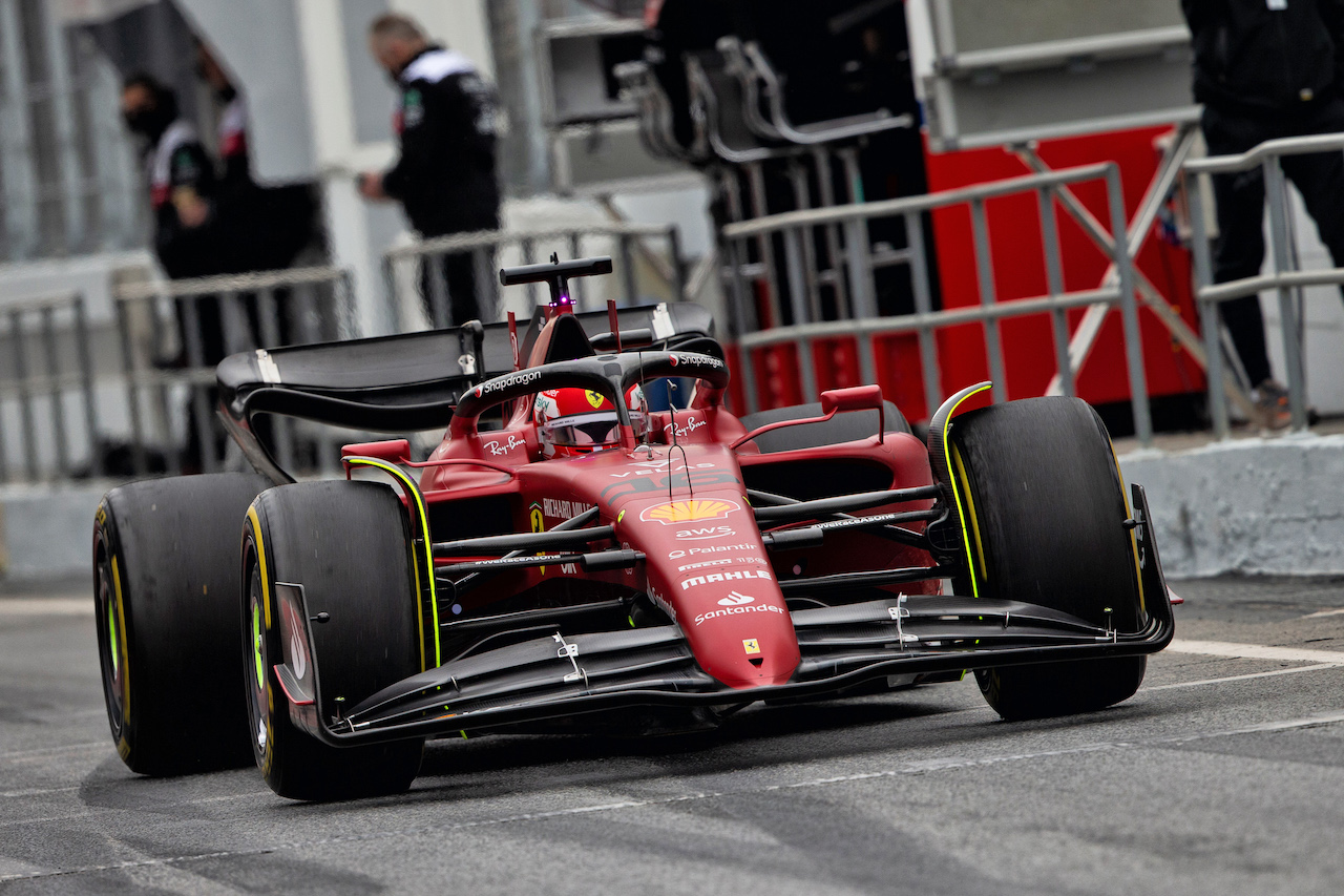 TEST BARCELLONA, Charles Leclerc (MON) Ferrari F1-75.
25.02.2022. Formula One Testing, Day Three, Barcelona, Spain. Venerdi'.
- www.xpbimages.com, EMail: requests@xpbimages.com © Copyright: Rew / XPB Images