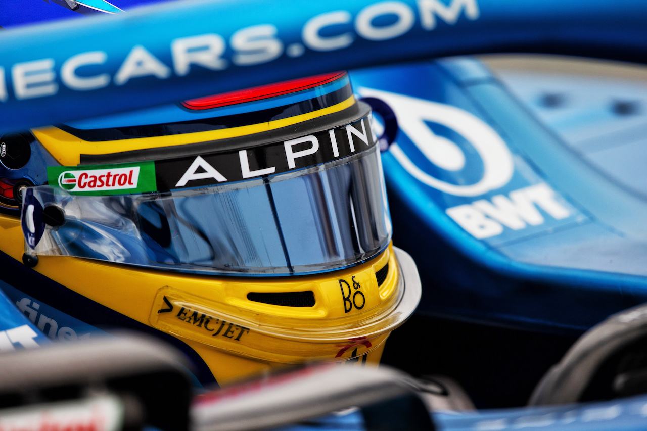 TEST BARCELLONA, Fernando Alonso (ESP) Alpine F1 Team A522.
25.02.2022. Formula One Testing, Day Three, Barcelona, Spain. Venerdi'.
- www.xpbimages.com, EMail: requests@xpbimages.com © Copyright: Rew / XPB Images