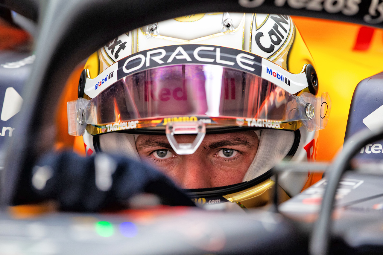 TEST BARCELLONA, Max Verstappen (NLD) Red Bull Racing RB18.
25.02.2022. Formula One Testing, Day Three, Barcelona, Spain. Venerdi'.
- www.xpbimages.com, EMail: requests@xpbimages.com © Copyright: Rew / XPB Images