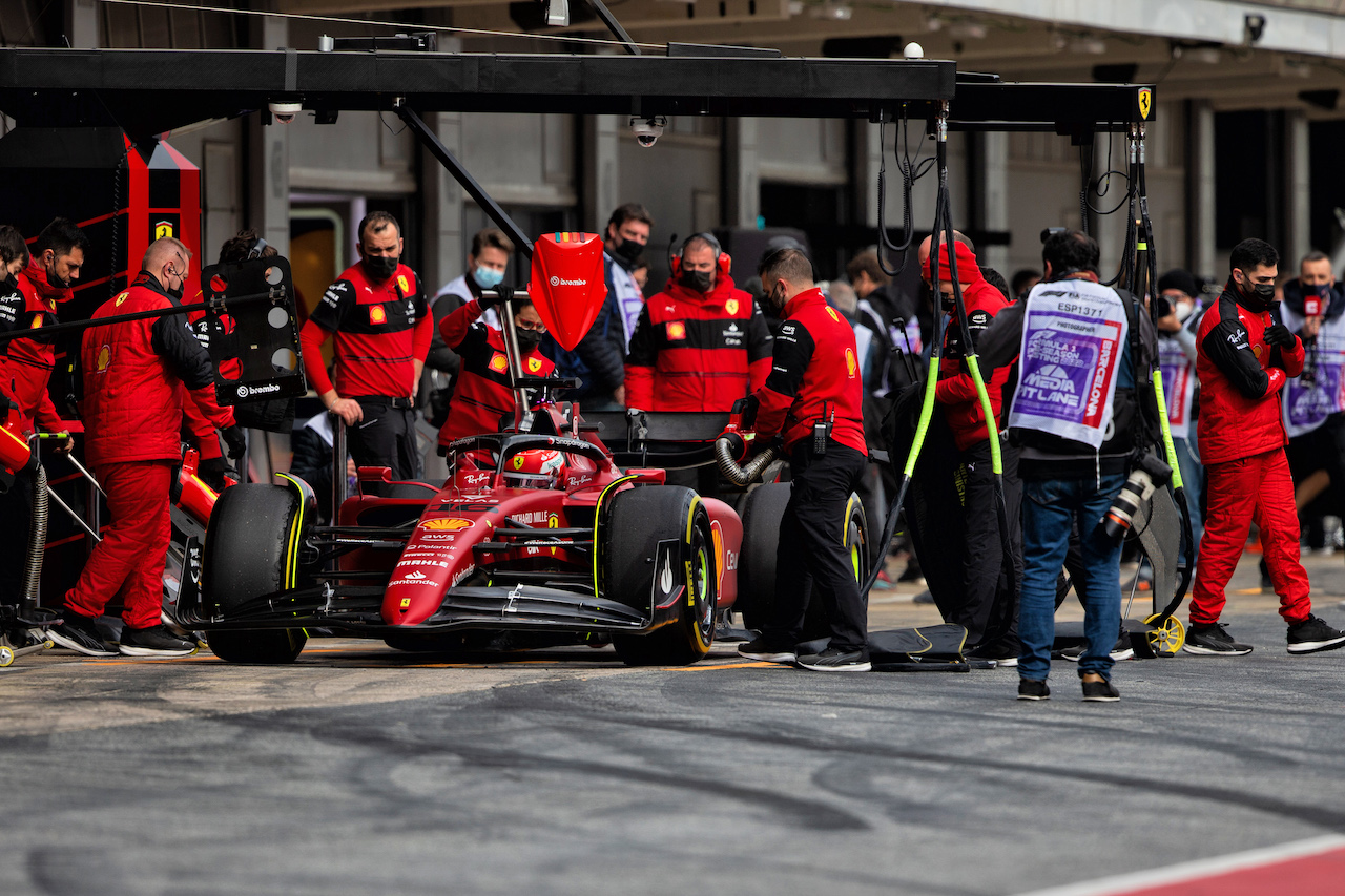 TEST BARCELLONA, Charles Leclerc (MON) Ferrari F1-75.
25.02.2022. Formula One Testing, Day Three, Barcelona, Spain. Venerdi'.
- www.xpbimages.com, EMail: requests@xpbimages.com © Copyright: Rew / XPB Images