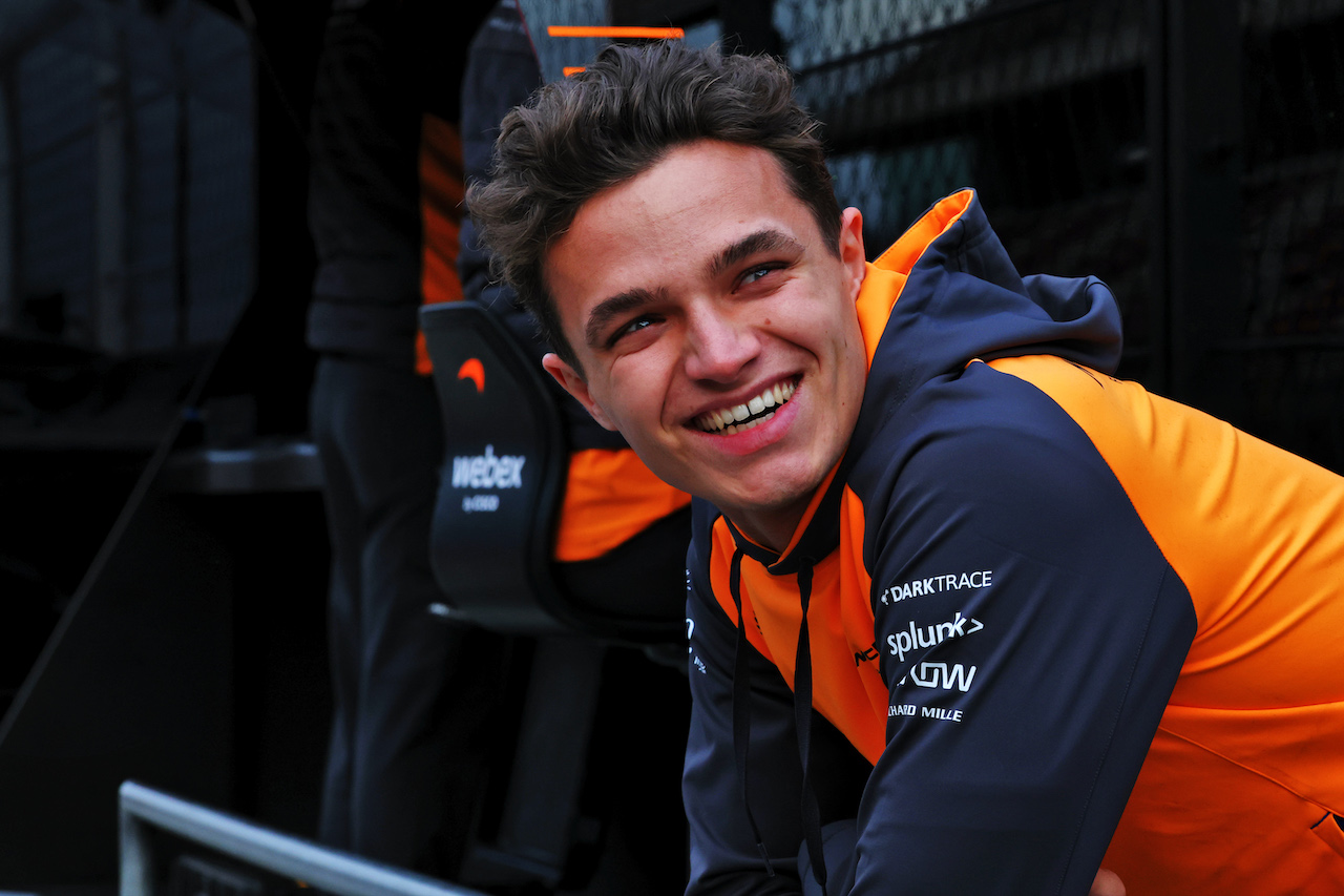 TEST BARCELLONA, Lando Norris (GBR) McLaren.
25.02.2022. Formula One Testing, Day Three, Barcelona, Spain. Venerdi'.
- www.xpbimages.com, EMail: requests@xpbimages.com © Copyright: Batchelor / XPB Images