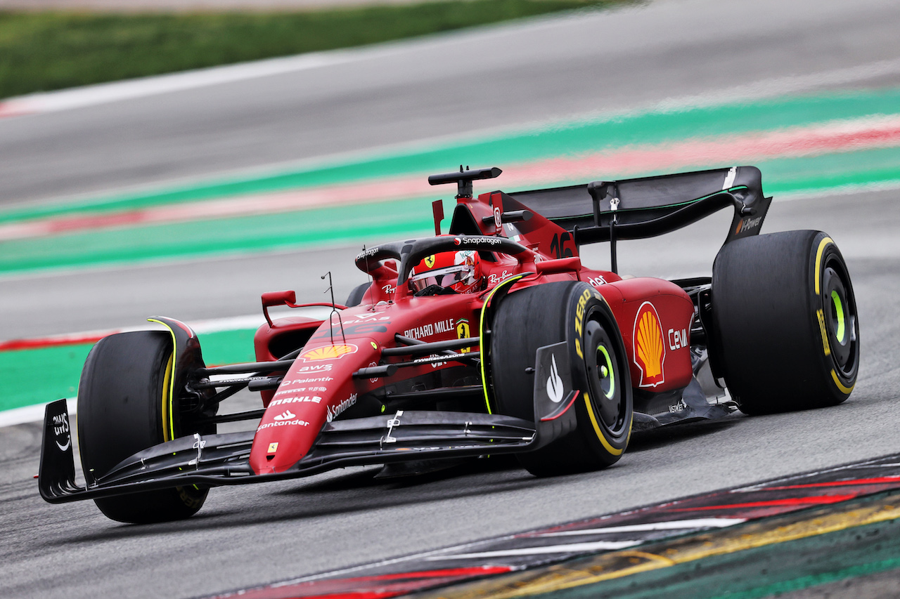 TEST BARCELLONA, Charles Leclerc (MON) Ferrari F1-75.
25.02.2022. Formula One Testing, Day Three, Barcelona, Spain. Venerdi'.
- www.xpbimages.com, EMail: requests@xpbimages.com © Copyright: Moy / XPB Images
