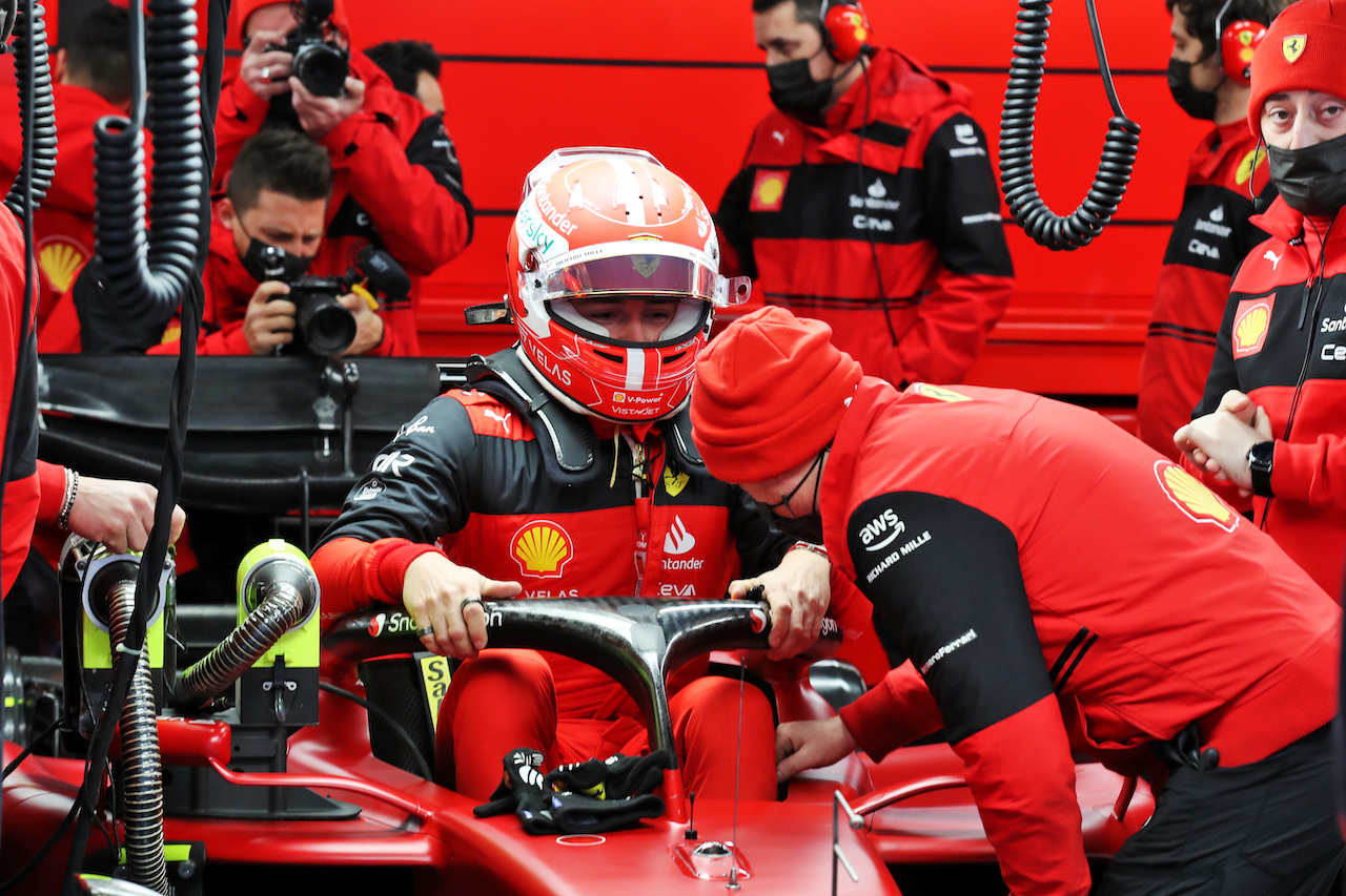 TEST BARCELLONA, Charles Leclerc (MON) Ferrari F1-75.
25.02.2022. Formula One Testing, Day Three, Barcelona, Spain. Venerdi'.
 - www.xpbimages.com, EMail: requests@xpbimages.com © Copyright: Coates / XPB Images