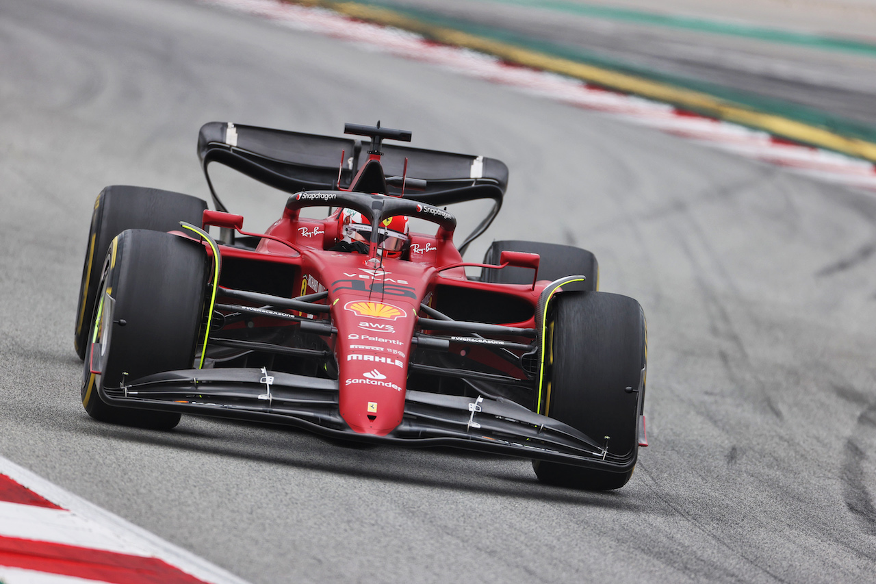 TEST BARCELLONA, Charles Leclerc (MON) Ferrari F1-75.
25.02.2022. Formula One Testing, Day Three, Barcelona, Spain. Venerdi'.
- www.xpbimages.com, EMail: requests@xpbimages.com © Copyright: Price / XPB Images