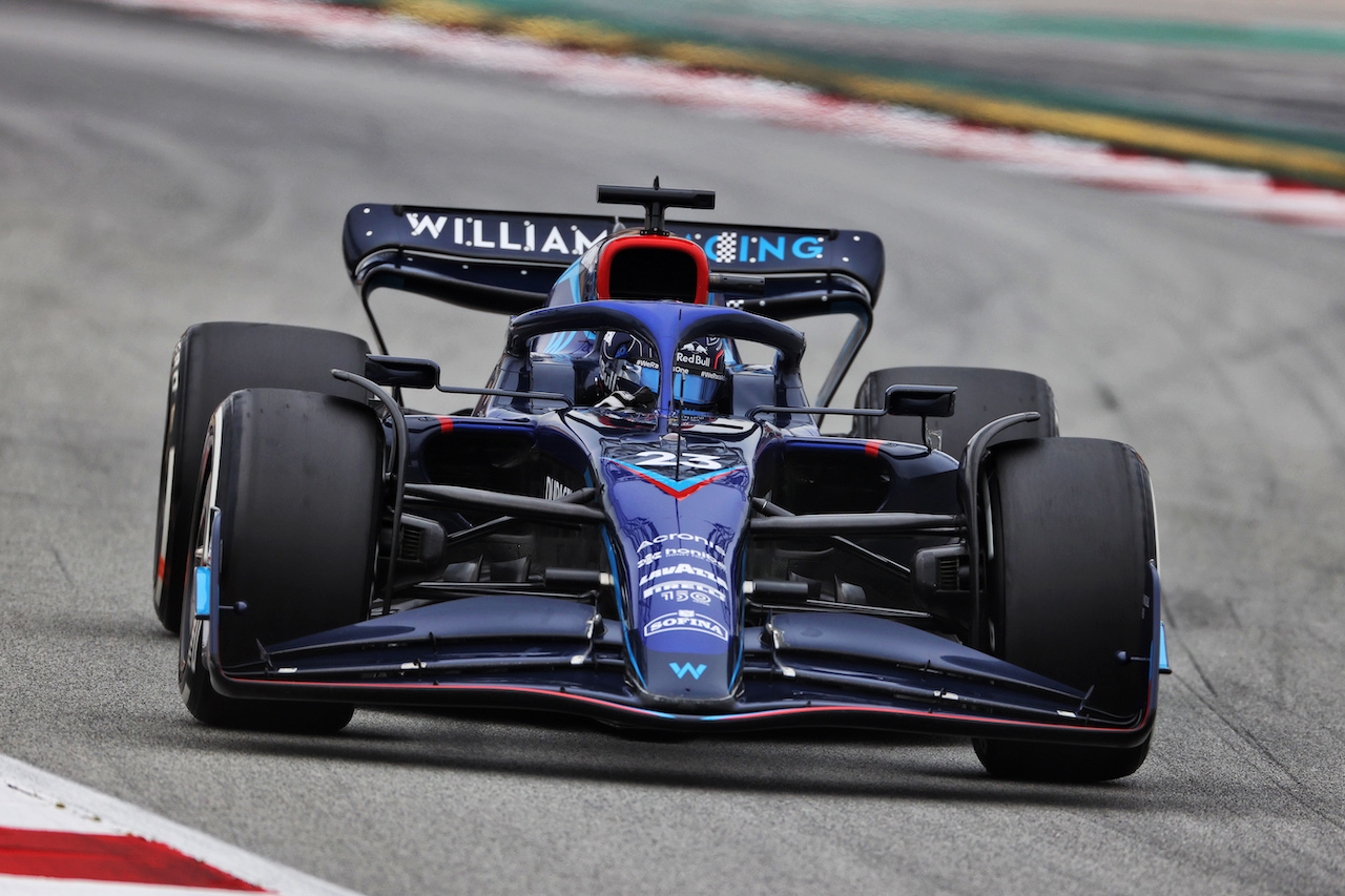 TEST BARCELLONA, Alexander Albon (THA) Williams Racing FW44.
25.02.2022. Formula One Testing, Day Three, Barcelona, Spain. Venerdi'.
- www.xpbimages.com, EMail: requests@xpbimages.com © Copyright: Price / XPB Images